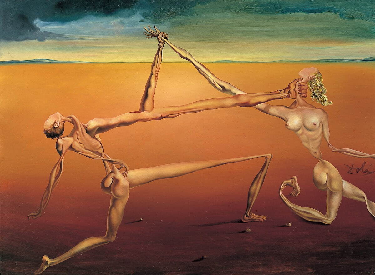 サルバドール・ダリ 《ダンス(ロックンロール)：セブン・ライブリー・アーツより》 1957年頃 諸橋近代美術館蔵
© Salvador Dalí, Fundació Gala-Salvador Dalí, JASPAR Tokyo, 2023 B0695