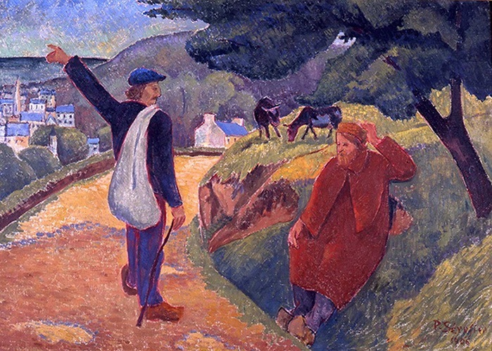 ポール・セリュジエ 《さようなら、ゴーギャン》
1906年 油彩・カンヴァス カンペール美術館蔵
collection du musée des beaux-arts de Quimper