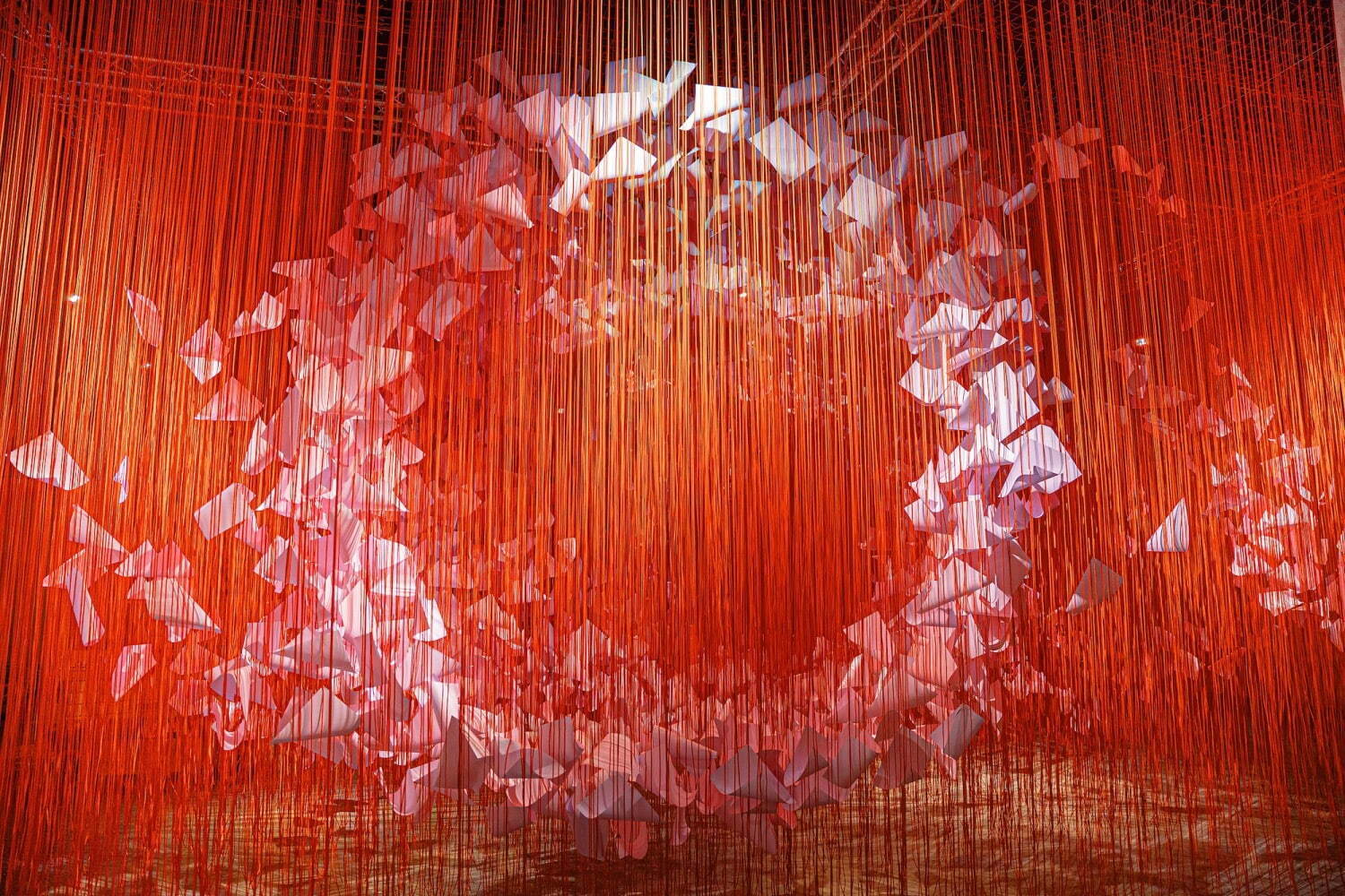 塩田千春の個展が大阪中之島美術館で - “つながり”をテーマに大規模インスタレーションなどを展開｜写真2