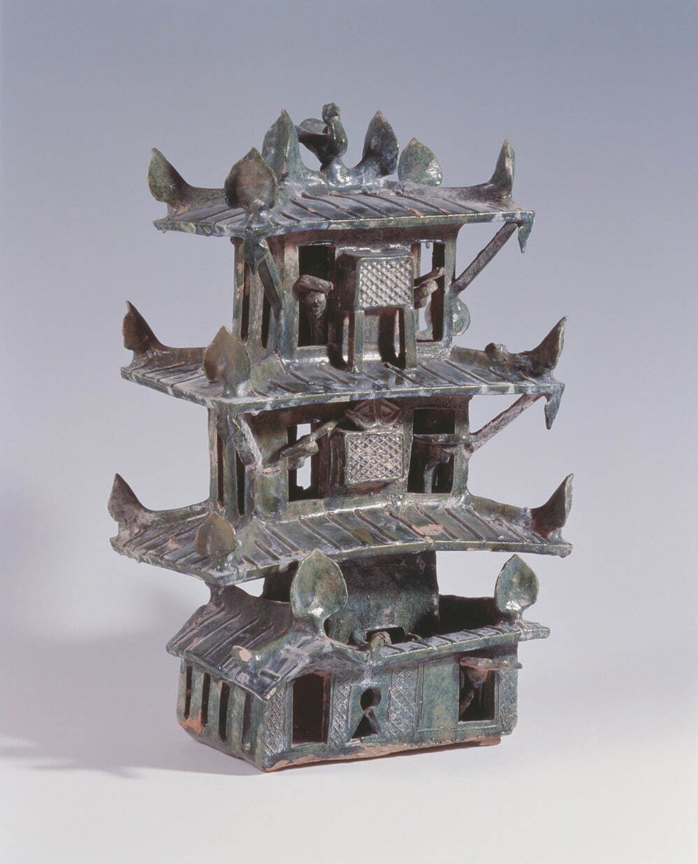 《緑釉楼閣》 華北
後漢時代 1-2世紀 愛知県陶磁美術館蔵