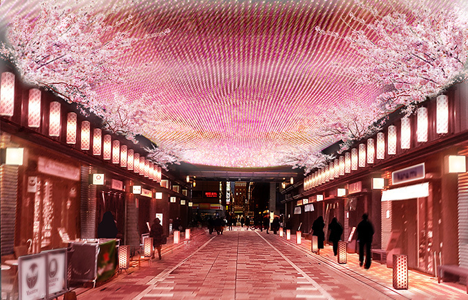 東京・日本橋で桜フェスティバル開催 - 街中がお花見スポットに｜写真1