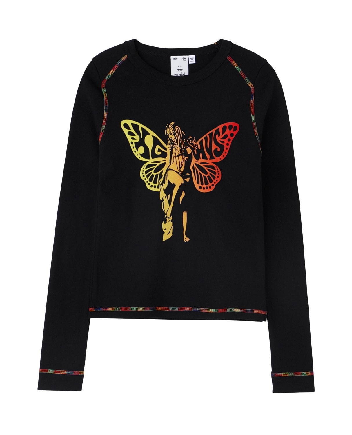X-girl × HYSTERIC GLAMOUR BUTTERFLY BABY L/S TEE 7,000円＋税