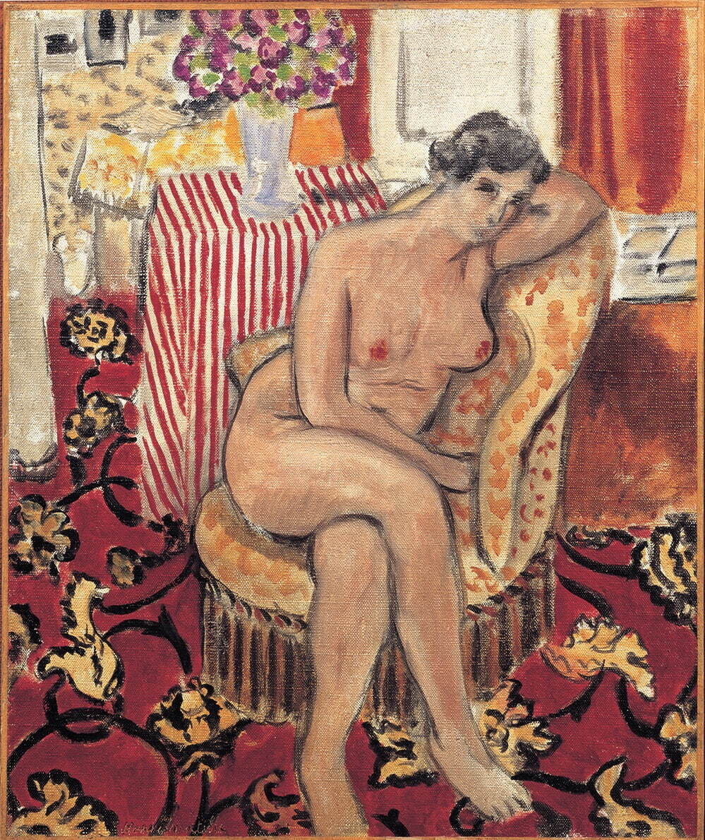 アンリ・マティス 《肘掛け椅子の裸婦》 1920年  DIC川村記念美術館