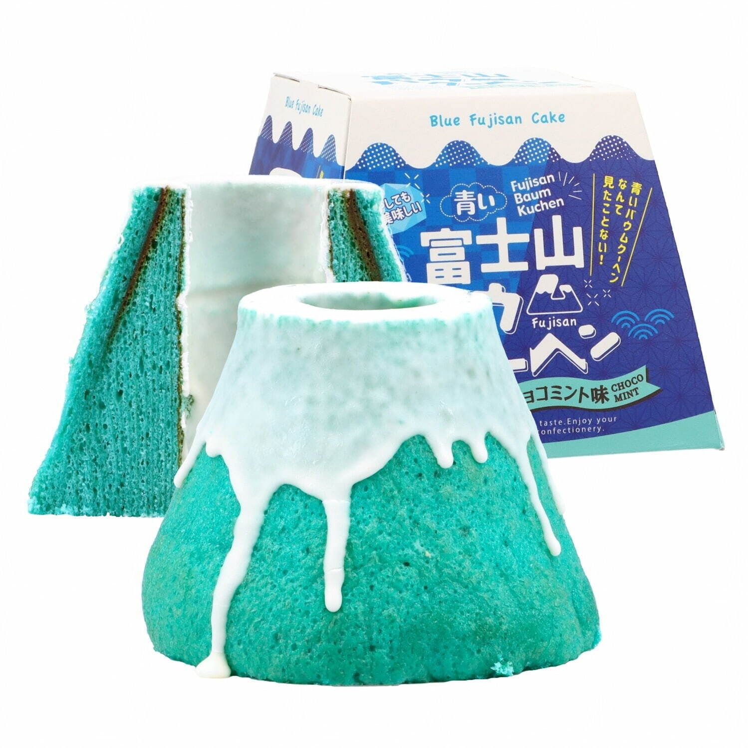 青い富士山バウムクーヘン 1,685円