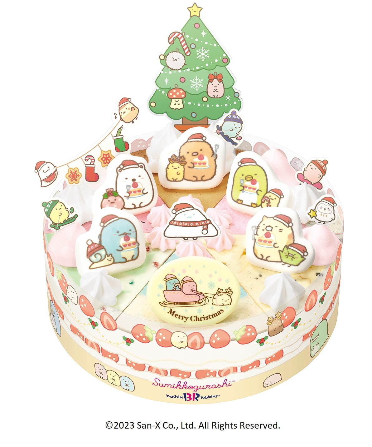 サーティワン23年クリスマスアイスクリームケーキ - マイメロディ・クロミやすみっコぐらしとコラボ｜写真4