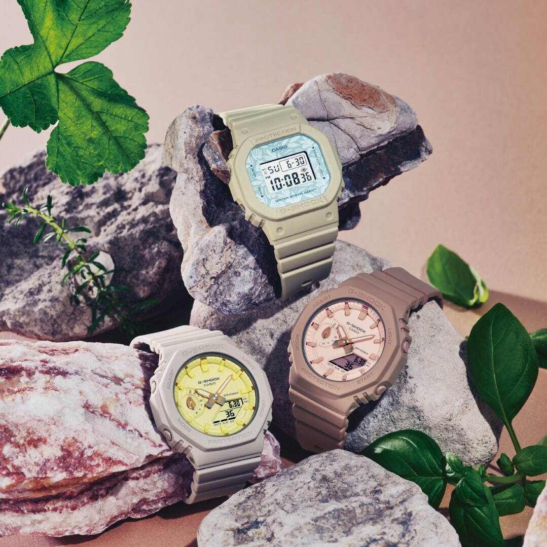 G-SHOCKから自然に着想を得た新作腕時計、ナチュラルカラー＆ボタニカルデザインの3モデル｜写真1