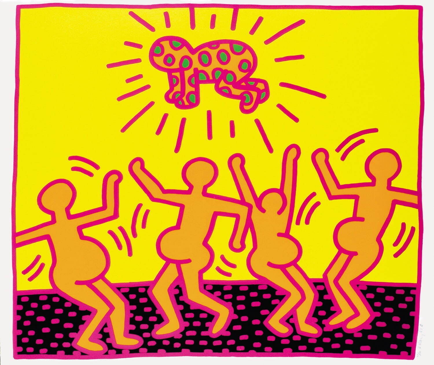 キース・へリング 《無題》 1983年 中村キース・ヘリング美術館蔵
Keith Haring Artwork ©Keith Haring Foundation