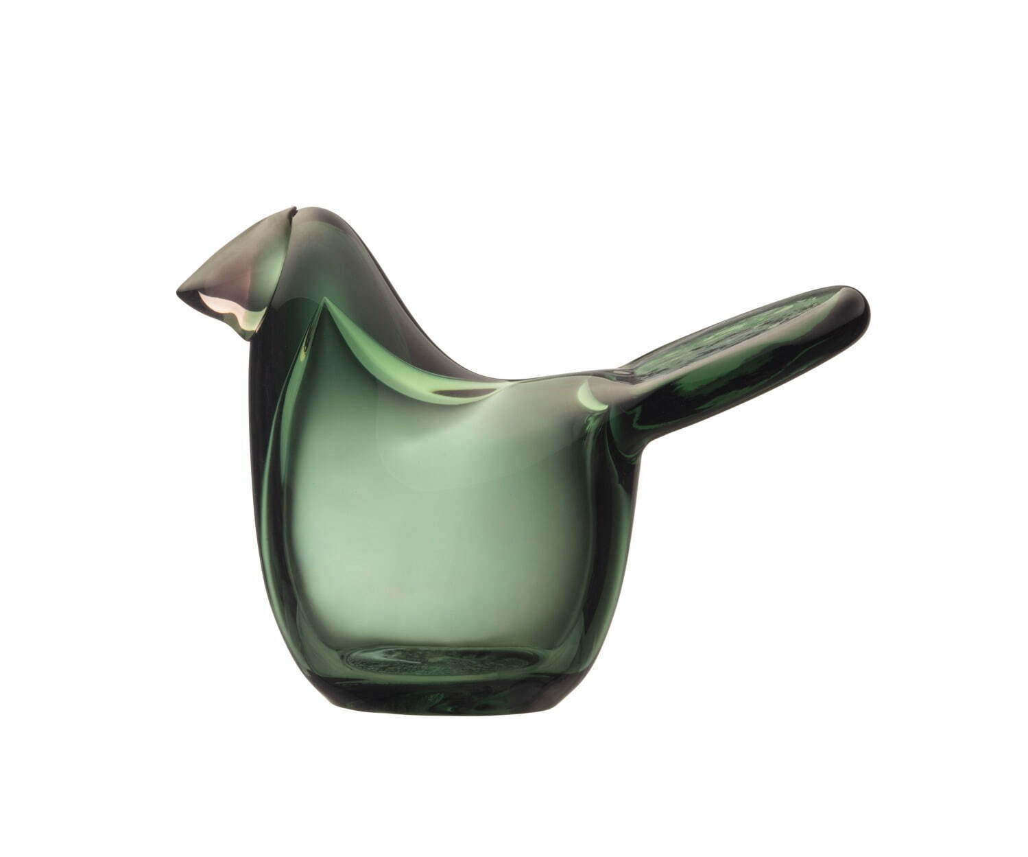 イッタラ24年春ガラスアイテム - くすみピンク＆森のような緑のグラス、クランベリー色の鳥オブジェも｜写真37