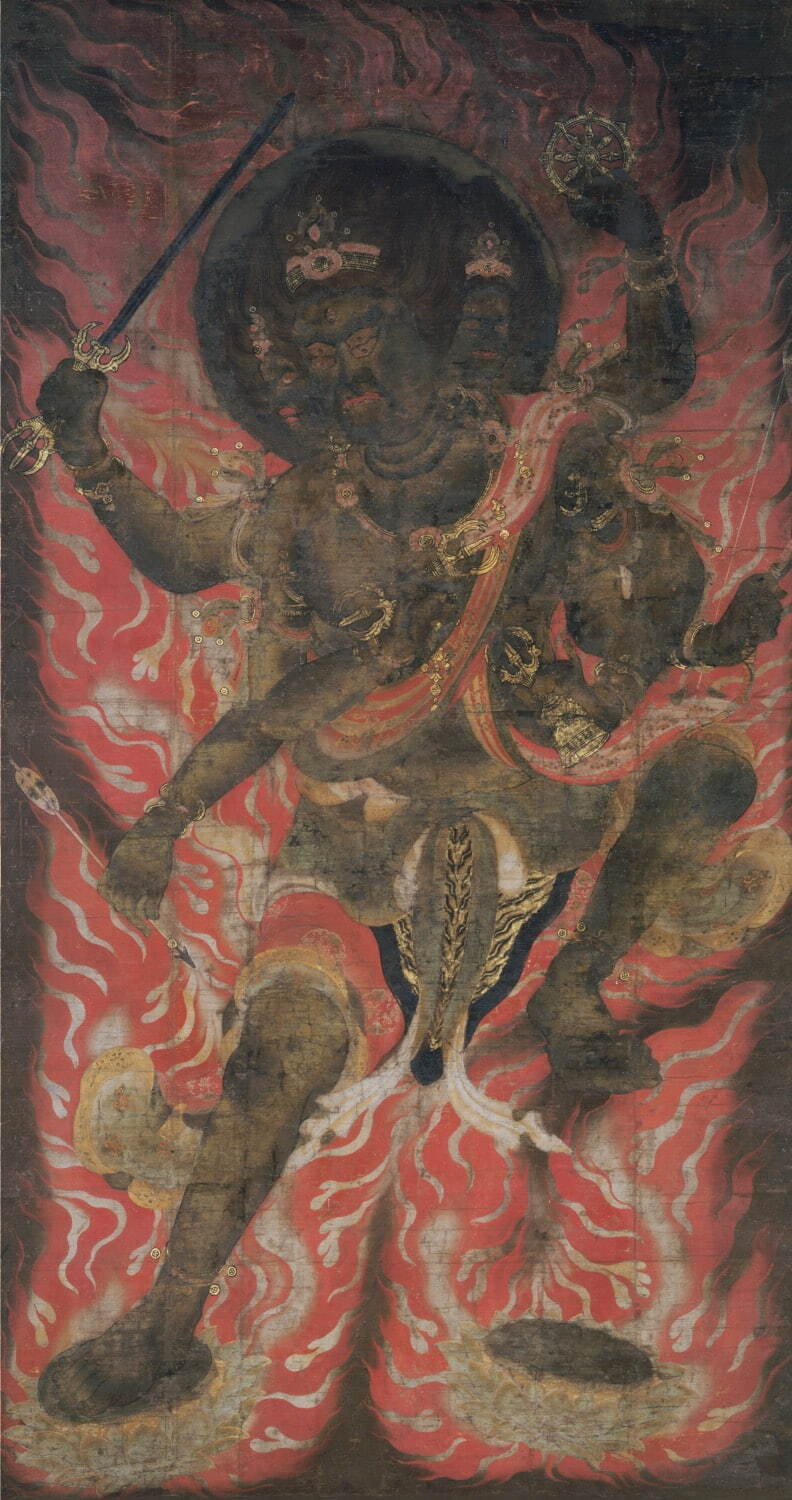 重要文化財 《金剛夜叉明王像》
平安時代 12世紀年 画像提供：奈良国立博物館