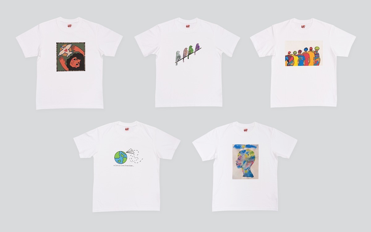 ユニクロ“ハートの紙飛行機やカラフルな鳥”など描いたアートTシャツ全5種、全国のUTme!で｜写真1