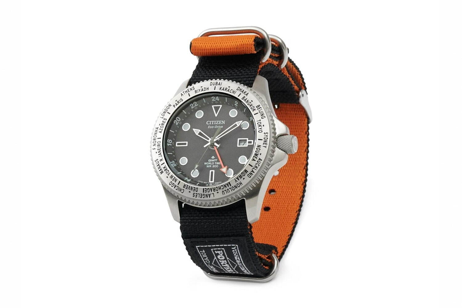ポーター×シチズン“旅”テーマの腕時計、レスキューオレンジやミリタリーカーキの針｜写真2