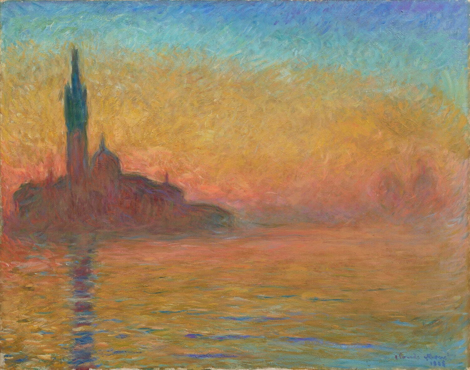 クロード・モネ 《黄昏、ヴェネツィア》 1908年頃 石橋財団アーティゾン美術館