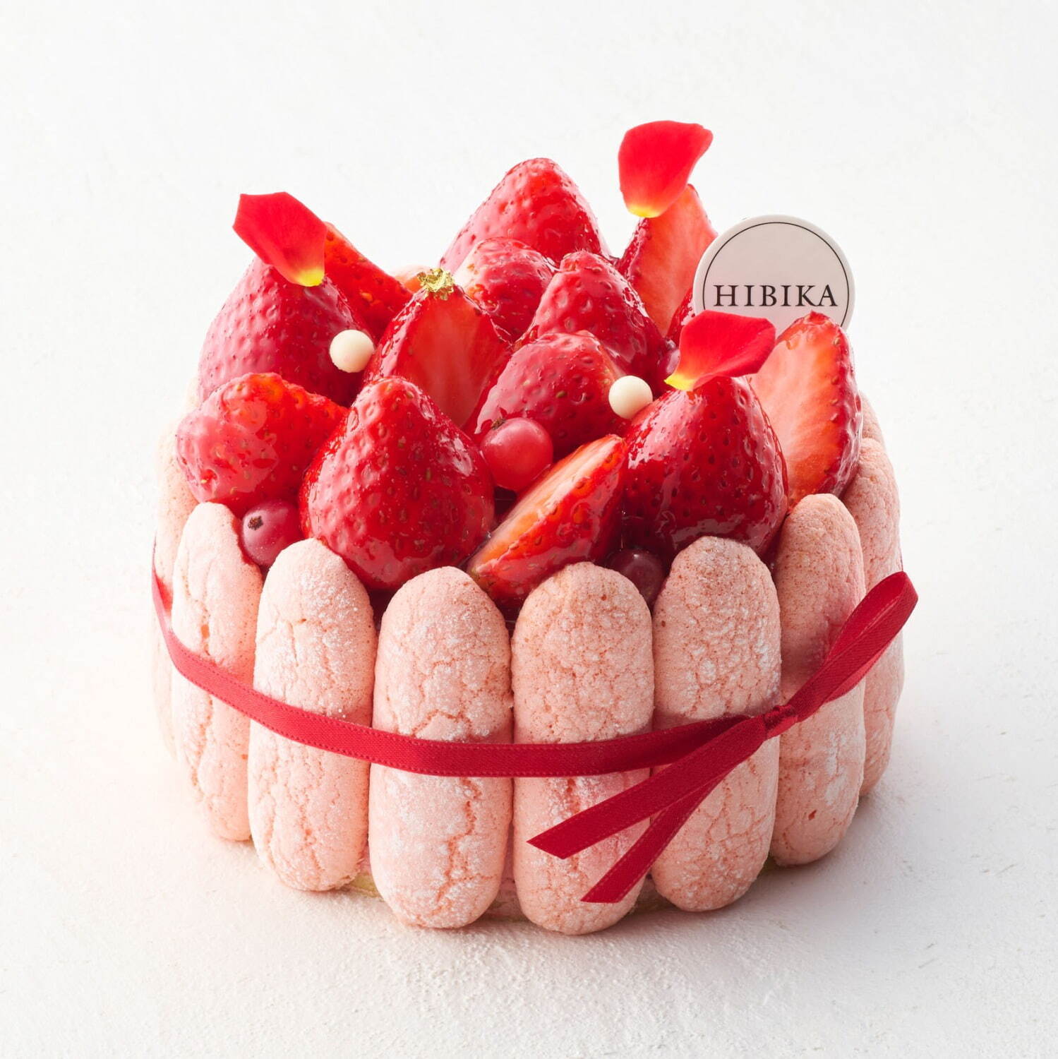 「春の花束- 苺とシャンパーニュのシャルロット-」ホールケーキ 3,500円