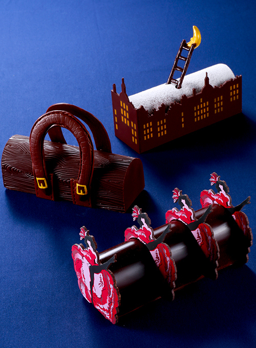 ジャン＝ポール・エヴァンの16年クリスマスケーキ - フランス的な要素を4つのビュッシュに変えて｜写真1