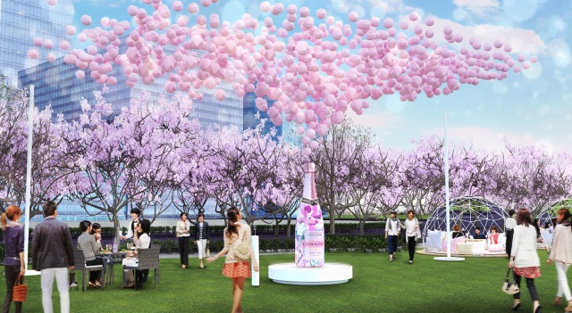 シャンドン ロゼ から桜＆牡丹が咲く日本限定ボトル、米津智之デザインの“お花見”仕様｜写真4