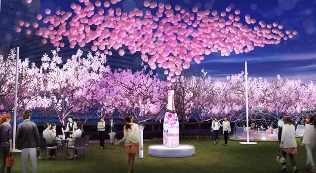 シャンドン ロゼ から桜＆牡丹が咲く日本限定ボトル、米津智之デザインの“お花見”仕様｜写真5