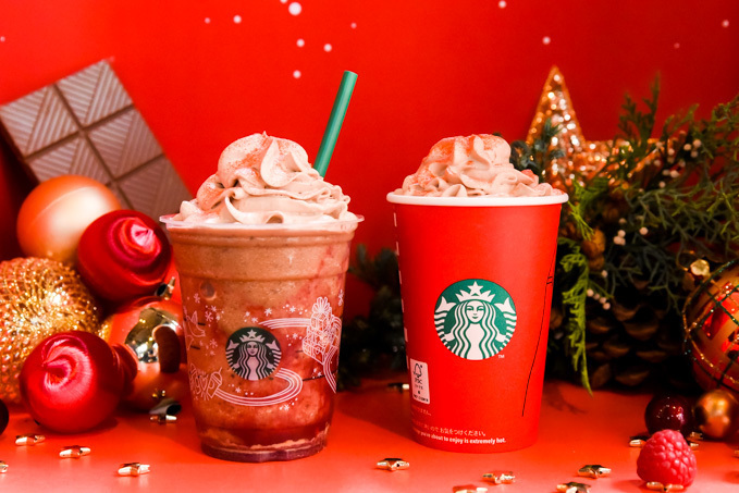 スターバックス(Starbucks Coffee) クリスマス ラズベリー モカ フラペチーノ｜写真1