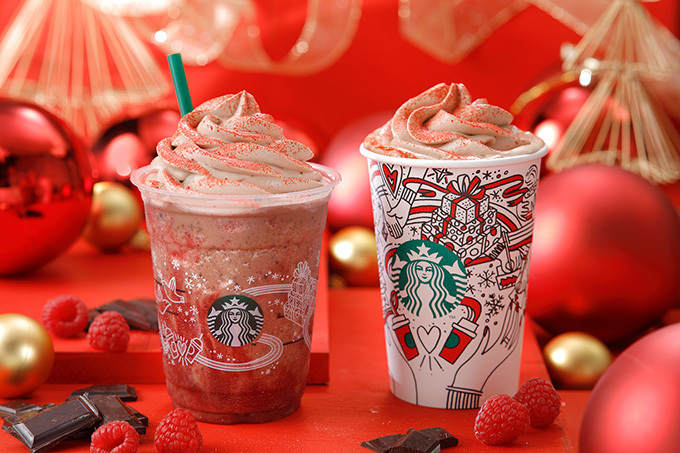 スターバックス(Starbucks) クリスマス ラズベリー モカ フラペチーノ｜写真9