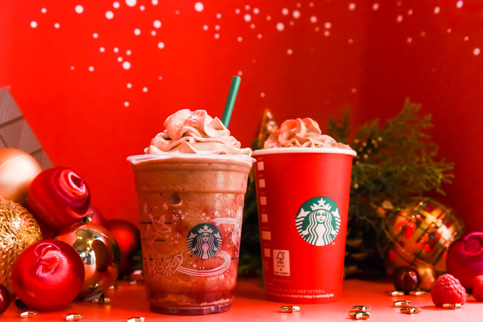 スターバックス(Starbucks Coffee) クリスマス ラズベリー モカ フラペチーノ｜写真2