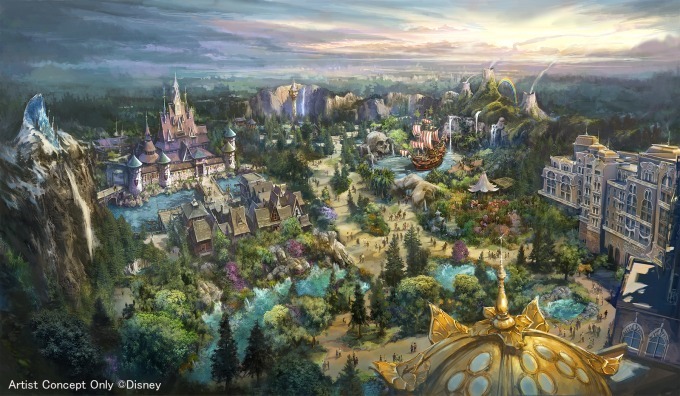 東京ディズニーシーの新エリア『アナと雪の女王』『塔の上のラプンツェル』『ピーター・パン』をテーマに