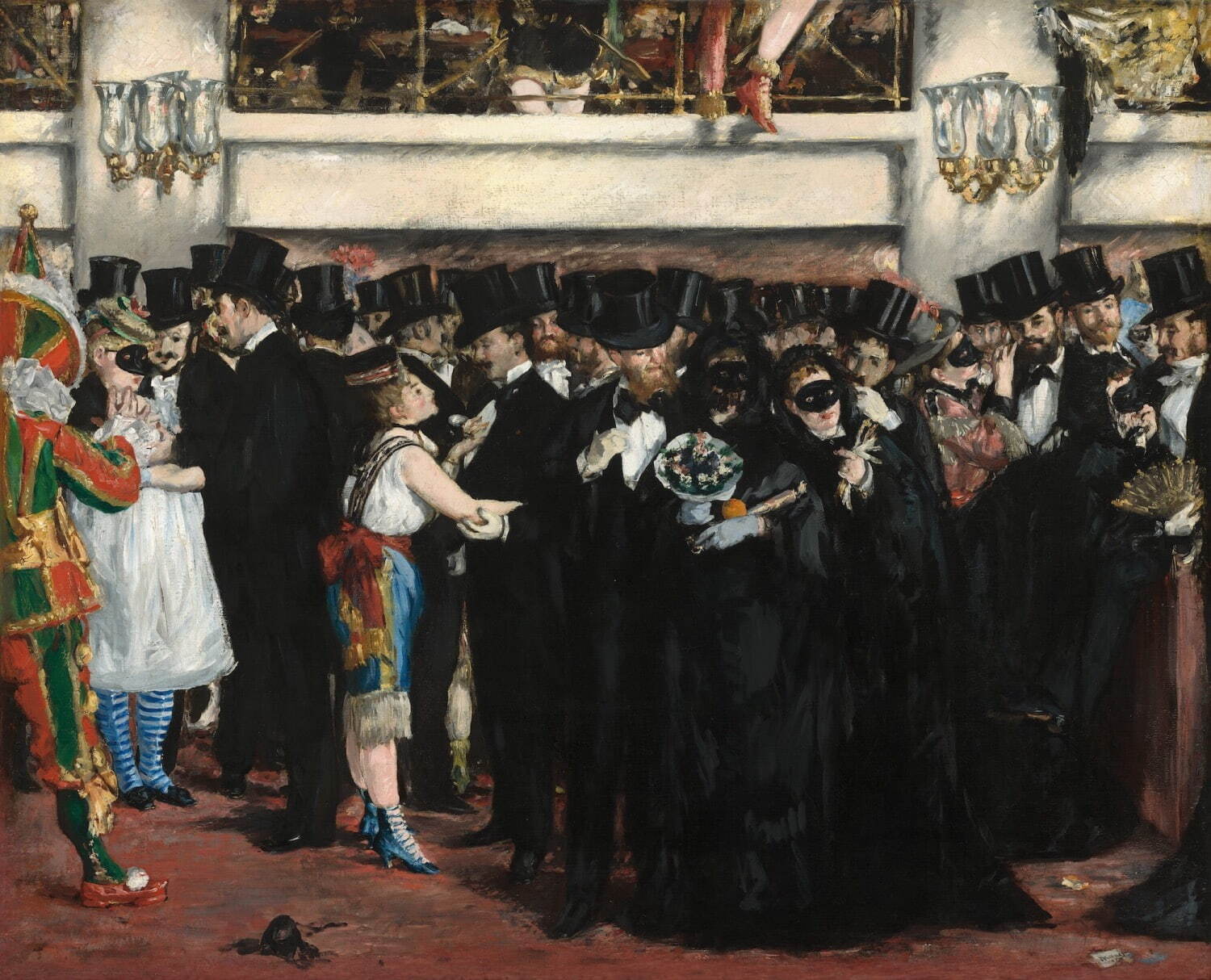 エドゥアール・マネ《オペラ座の仮面舞踏会》1873年 ワシントン、ナショナル・ギャラリー