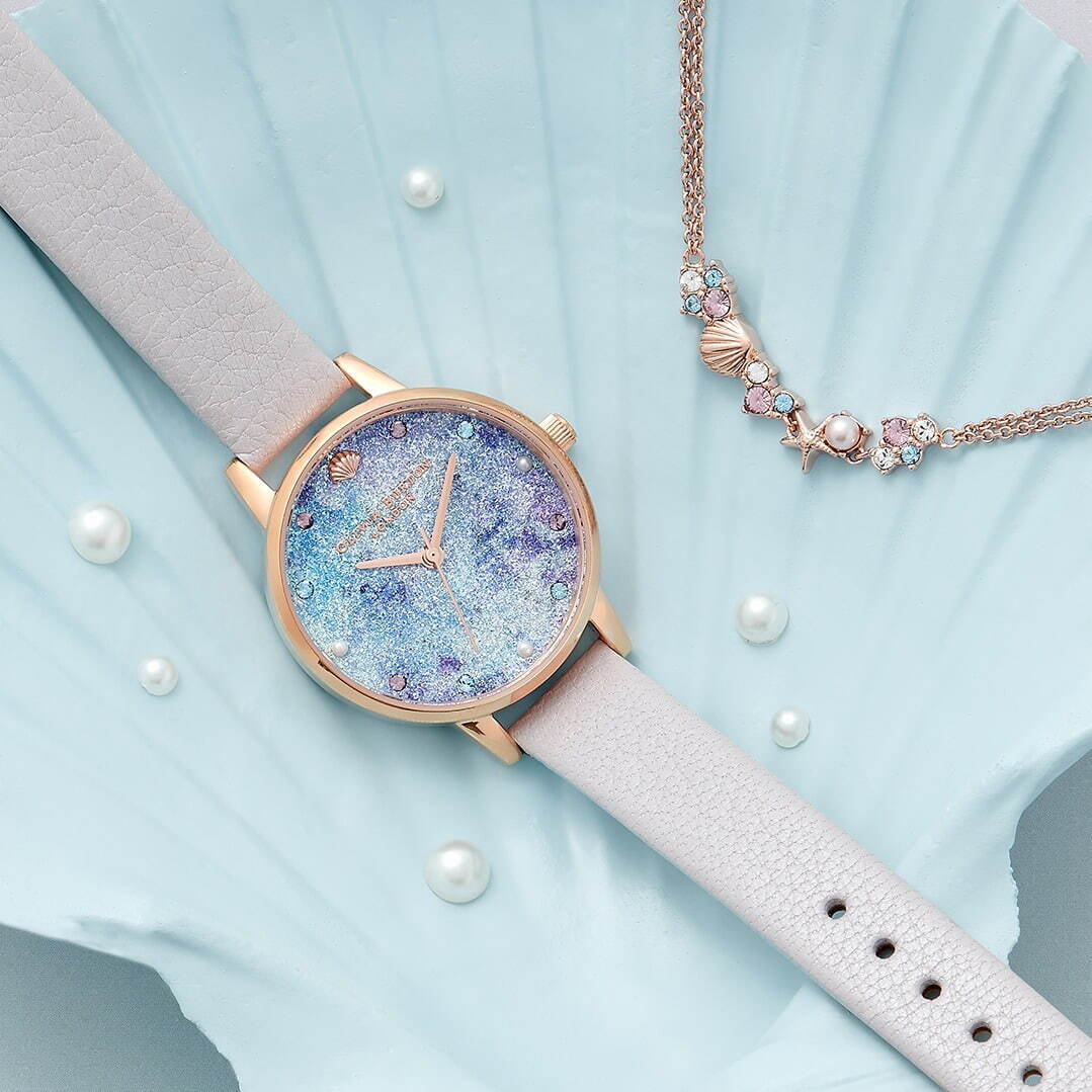 オリビア・バートンのクリスマスギフト、パステルカラーのクリスタルを配した腕時計＆ブレスレットのセット｜写真15