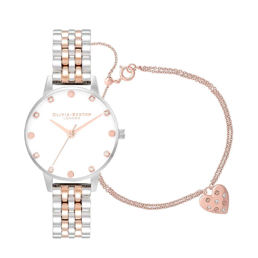 オリビア・バートンのクリスマスギフト、パステルカラーのクリスタルを配した腕時計＆ブレスレットのセット｜写真17