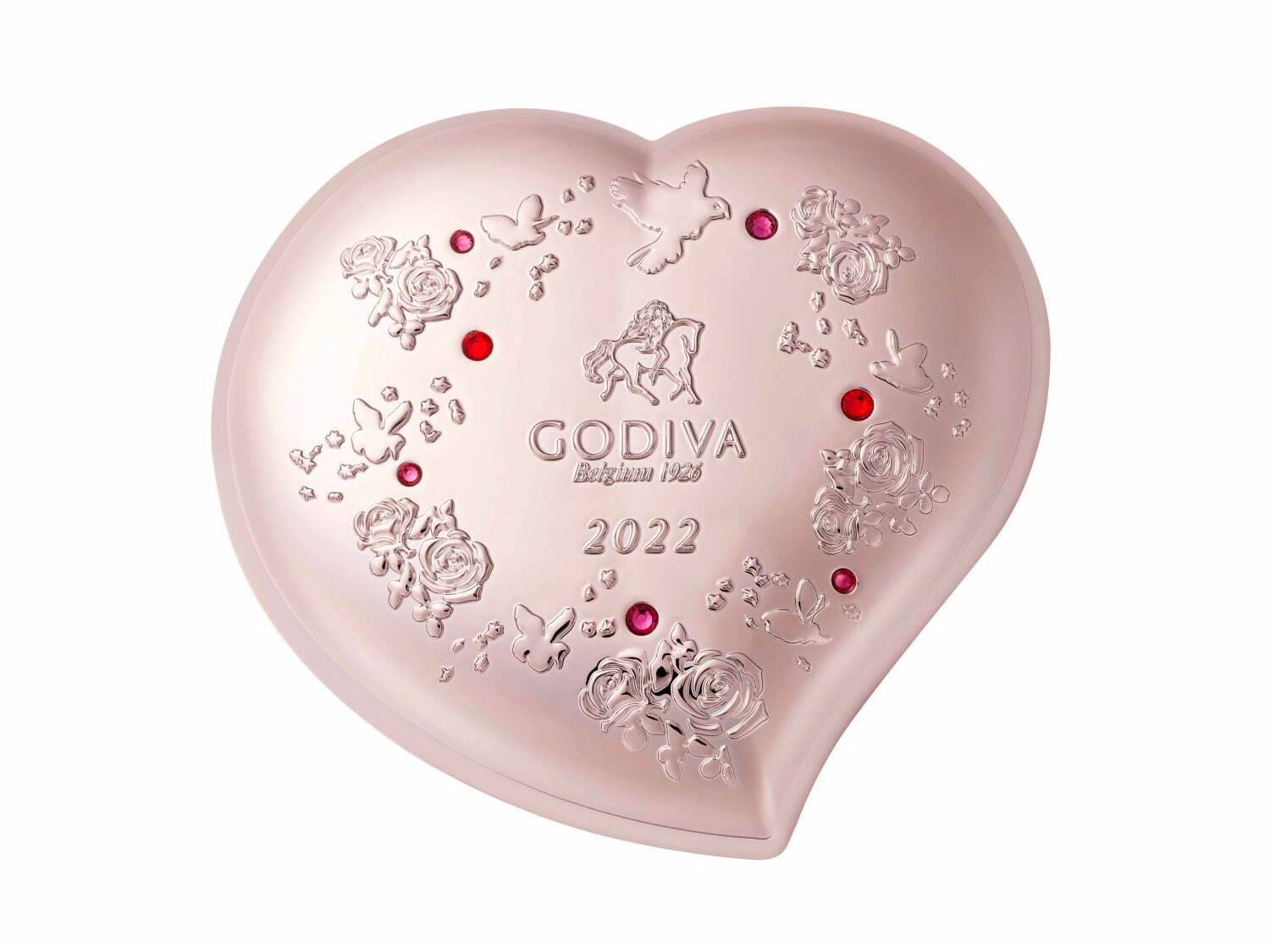 ゴディバのバレンタイン2022"心ときめく"ピンク＆苺の限定チョコレート、青い鳥や煌めくハート缶｜写真4