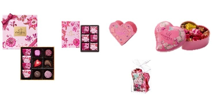 ゴディバのバレンタイン2022"心ときめく"ピンク＆苺の限定チョコレート、青い鳥や煌めくハート缶｜写真26