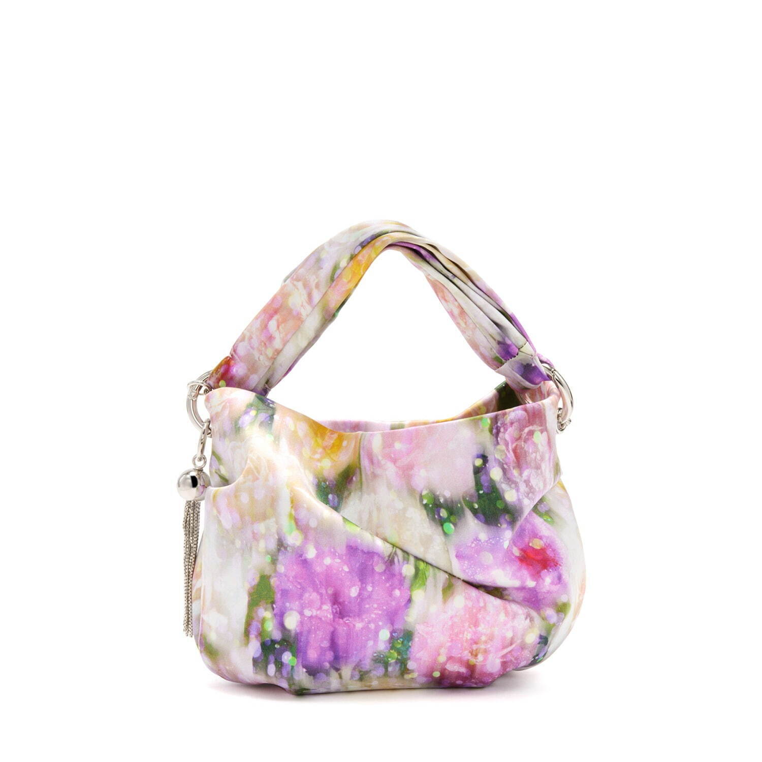 ジミー チュウ22年春ウィメンズバッグ、淡い花柄のサテンバッグやグラデカラーのクリスタルバッグ｜写真6