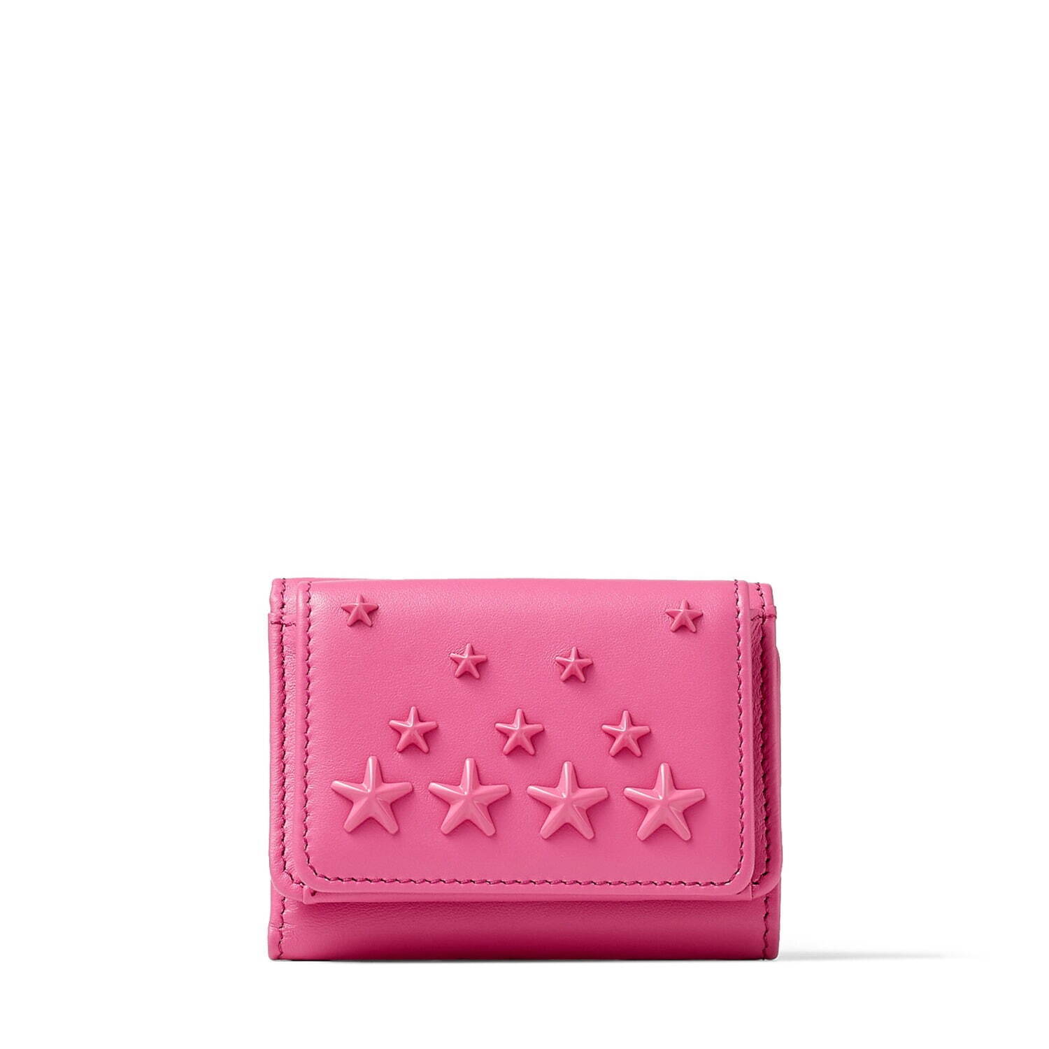 ジミー チュウ22年夏の新作スモールレザーグッズ、スタースタッズ×桜ピンクの二つ折り財布やミニ財布｜写真13