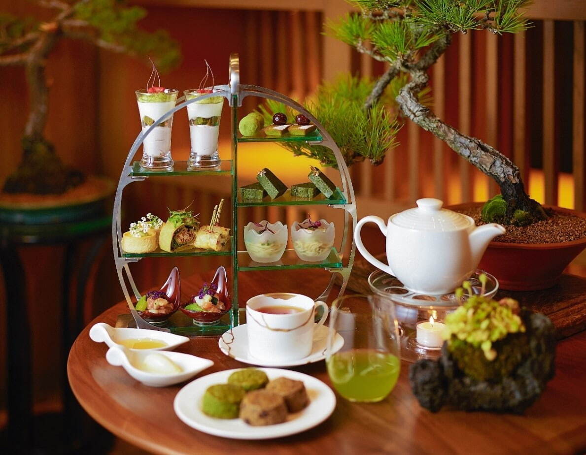 JWマリオット・ホテル奈良“新緑”アフタヌーンティー、最高品質の緑茶を用いたスイーツ＆お茶のコース｜写真1