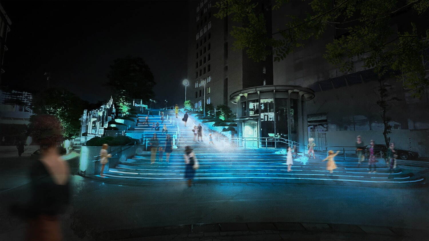 東京ミッドタウン日比谷”涼”を感じる夏イベント、大階段にミスト＆幻想的なライトアップも｜写真10