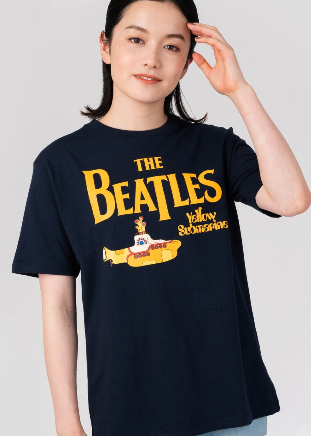 Tシャツ「ザ・ビートルズ ロゴ＆イエロー・サブマリン」2,500円