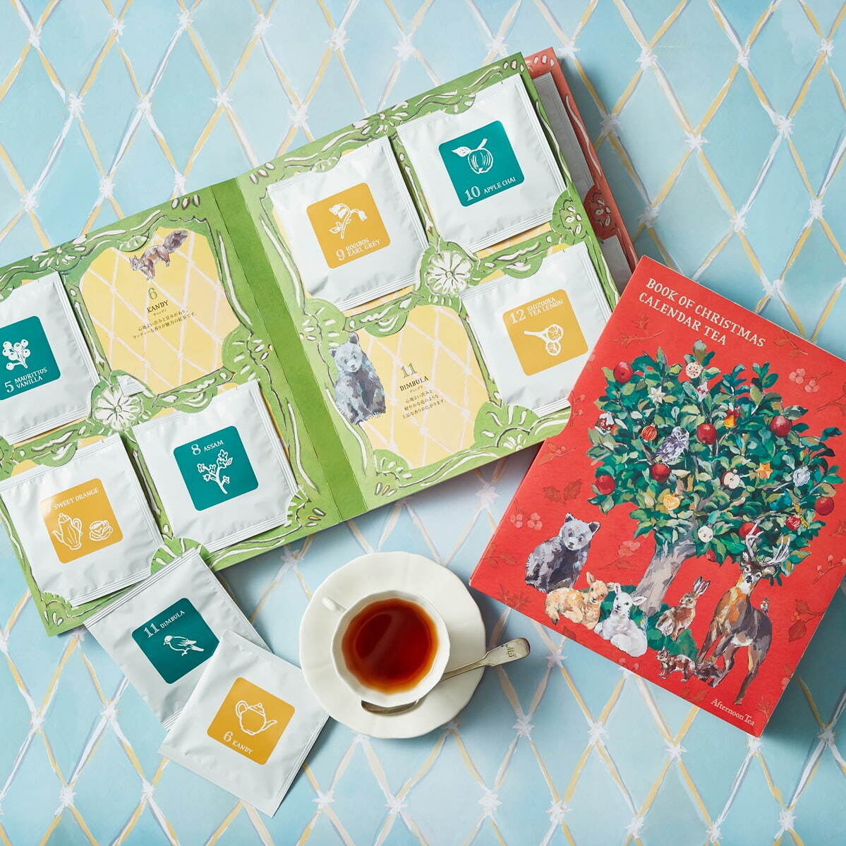 アフタヌーンティー・ティールームのクリスマス、"24種の紅茶”入りアドベントカレンダーなど｜写真2