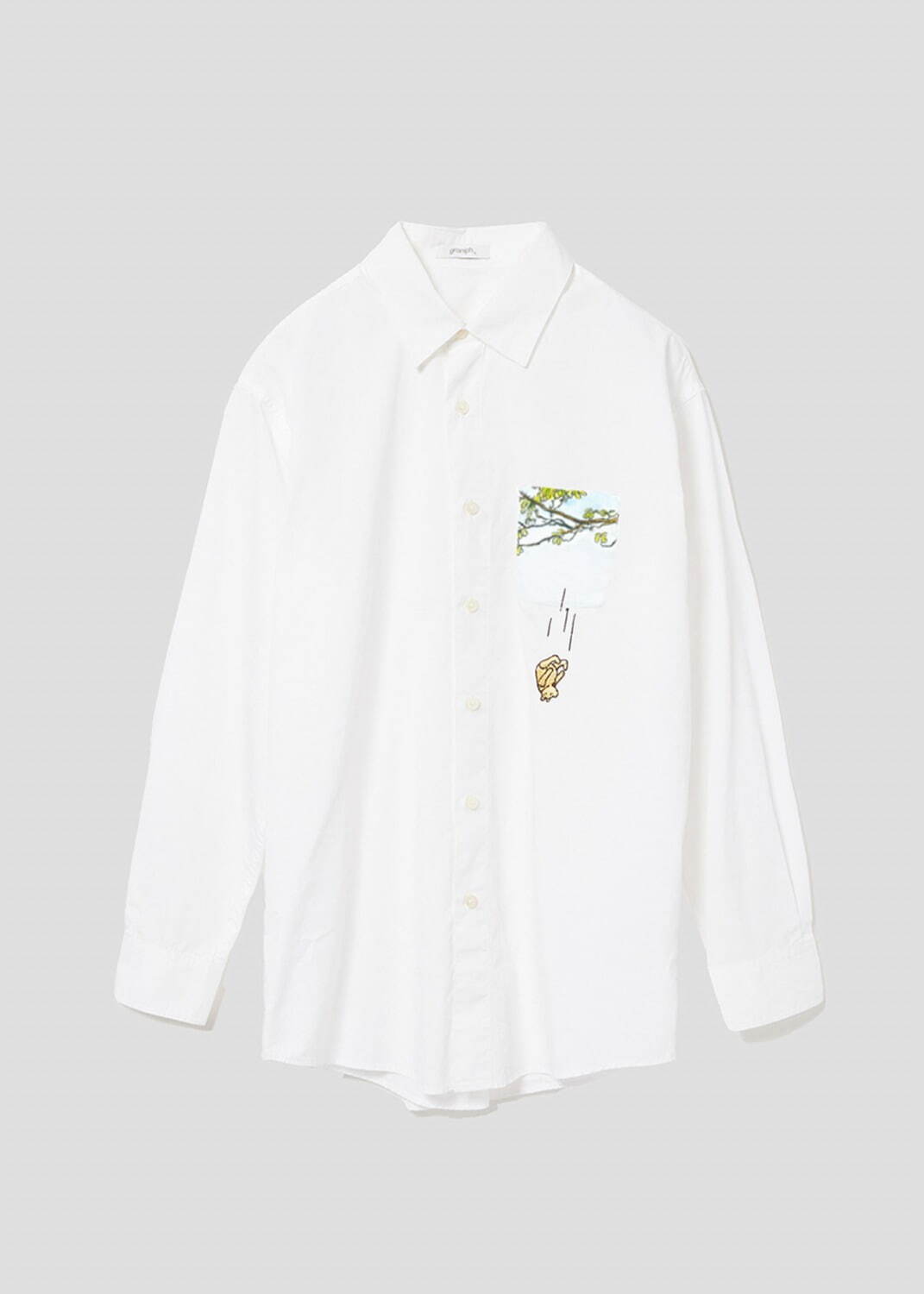 長袖シャツ「木から落ちるプー」6,900円