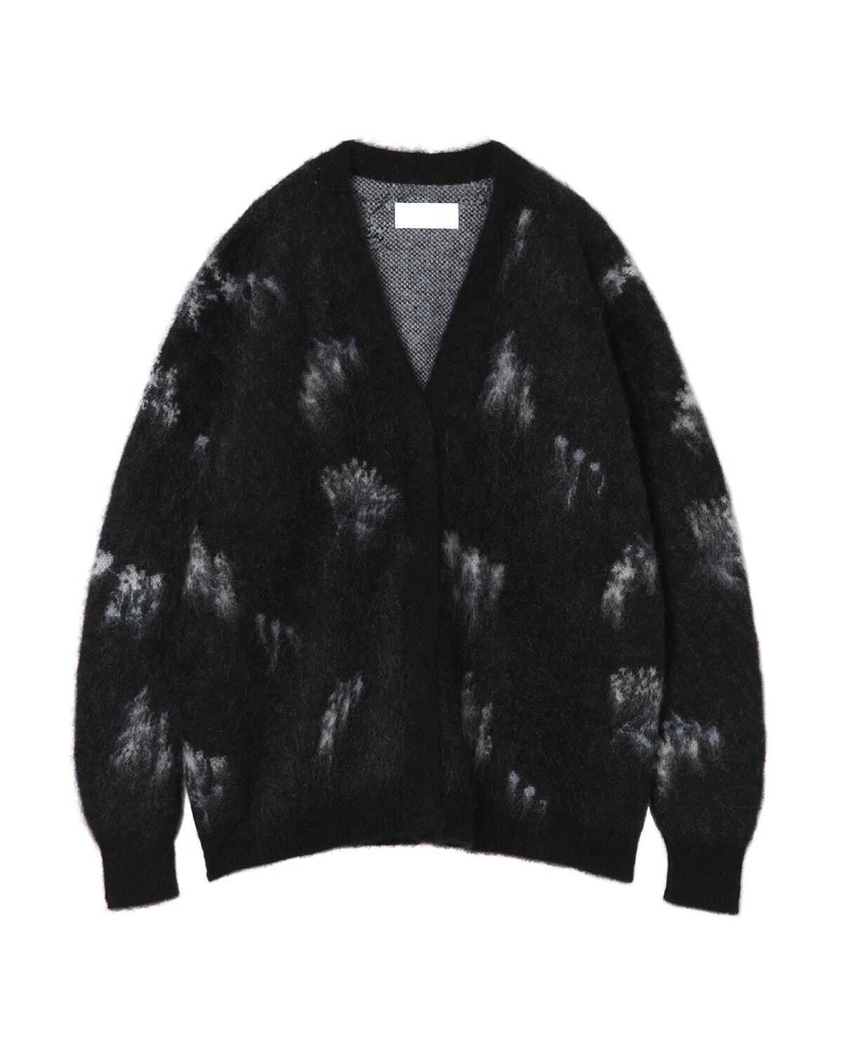 Wool Mohair Floral Knitted Cardigan 82,500円