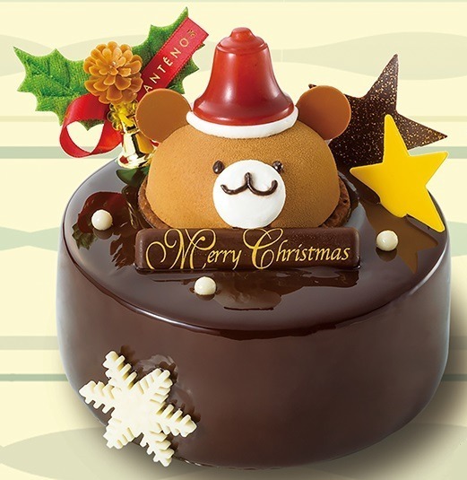 近鉄百貨店の2022年クリスマスケーキ、“くまサンタ”を乗せたチョコ尽くしケーキなど｜写真1