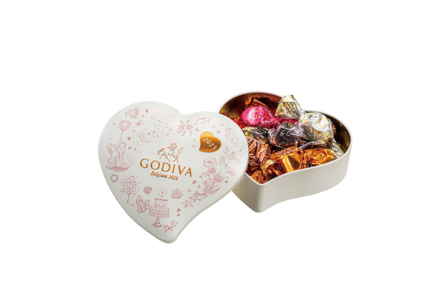 ゴディバ23年バレンタイン、“メリーゴーランド”柄BOXにキャラメル風味チョコをイン｜写真36