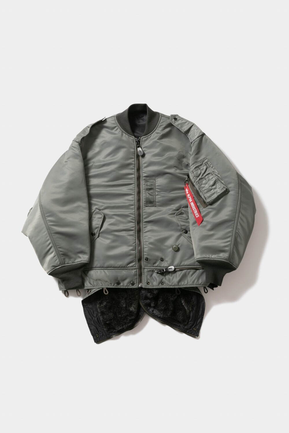 Alpha double-end nylon flight jacket 99,000円