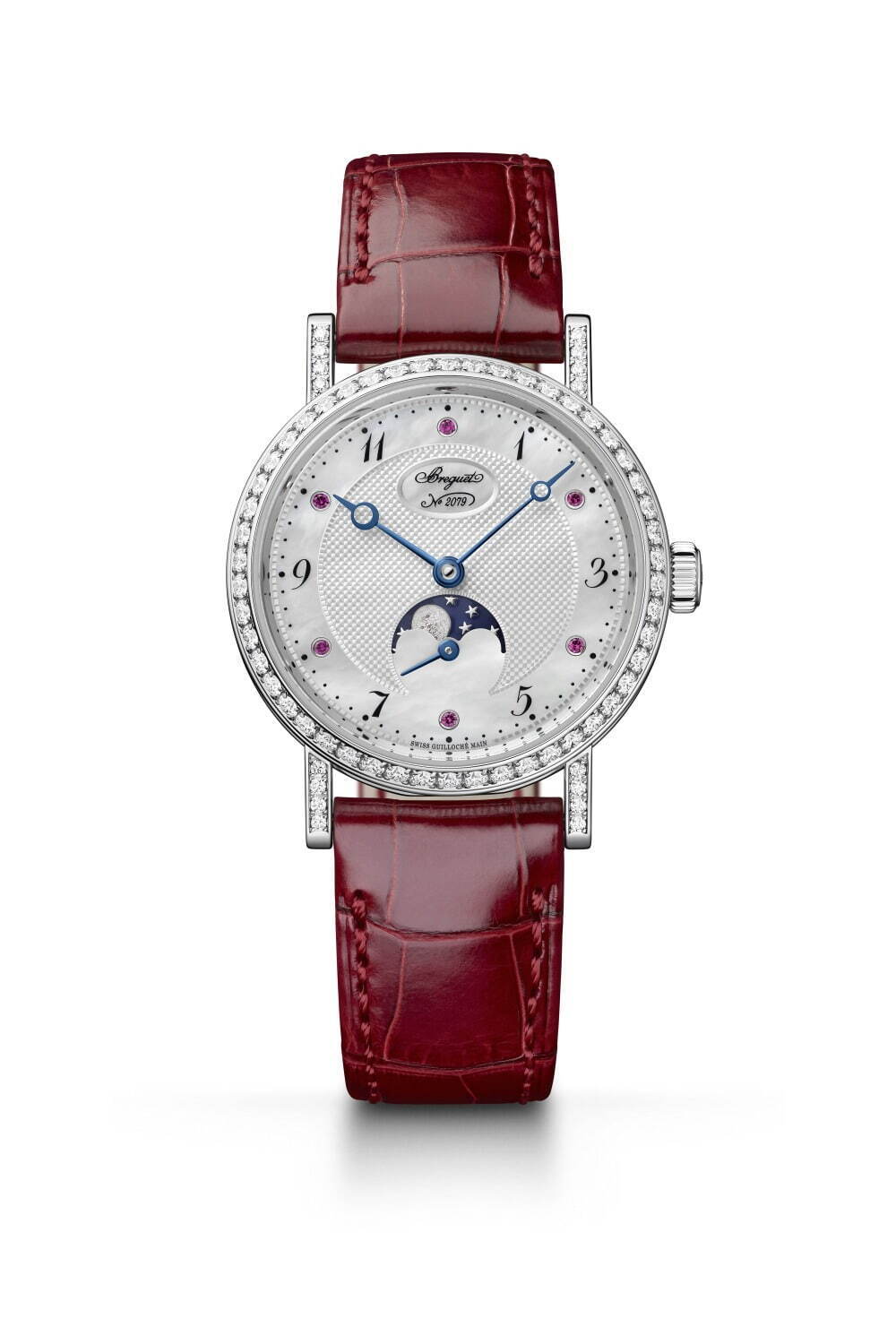 ブレゲのバレンタイン限定腕時計、真っ赤なルビー装飾＆レッドアリゲーターストラップ｜写真10