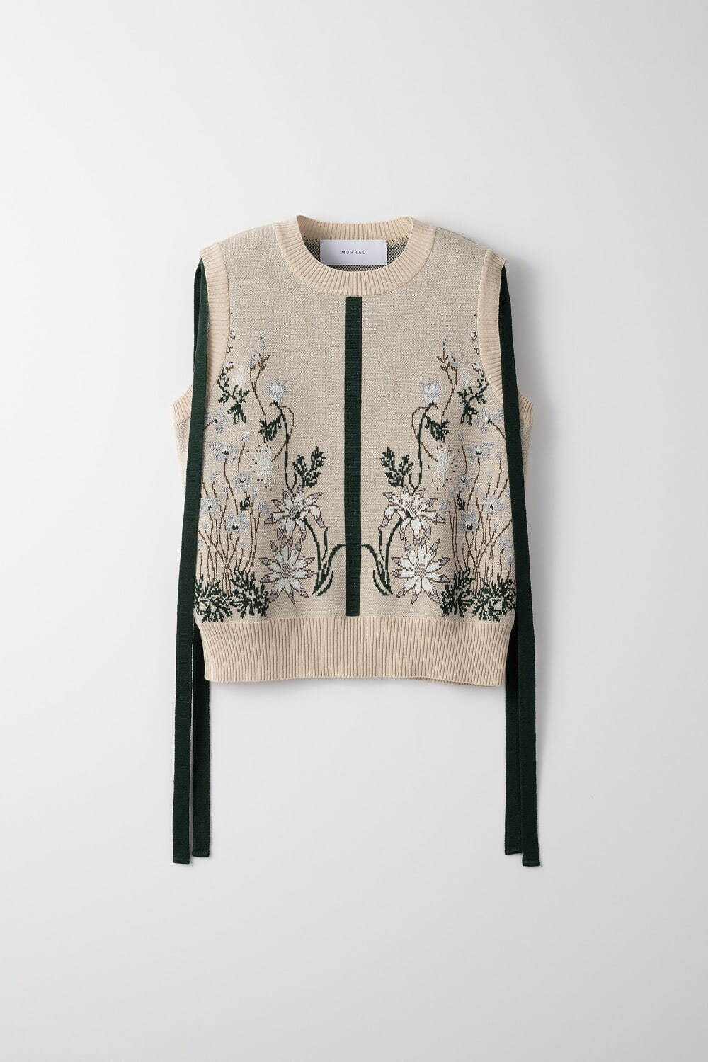 Garden flower knit vest 29,700円