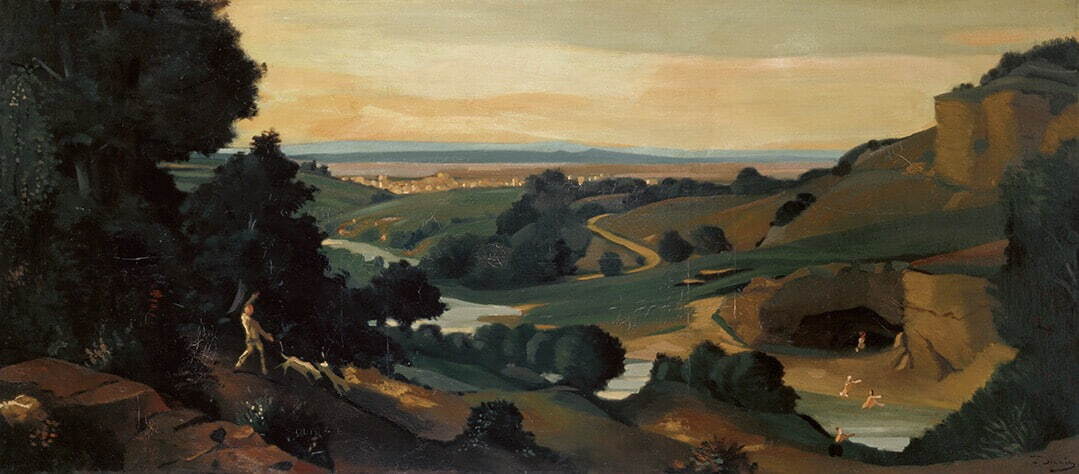 アンドレ・ドラン 《パノラマ(プロヴァンス風景)》 1930年頃
油彩、カンヴァス 80×179 cm ひろしま美術館